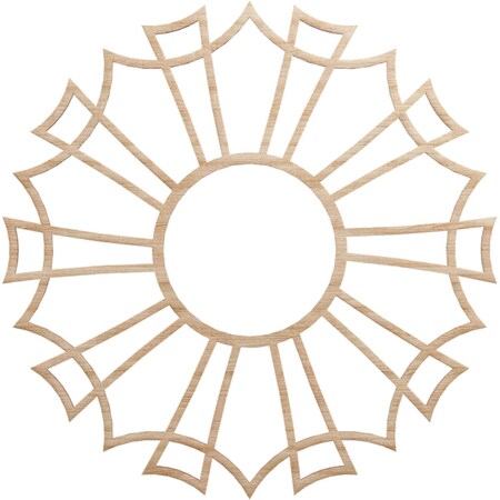 Ekena Millwork Augustus Wood Fretwork Pierced Ceiling Medallion, Alder, 24"OD x 8 1/2"ID x 1/4"T CMWP24X24X0250AUAL